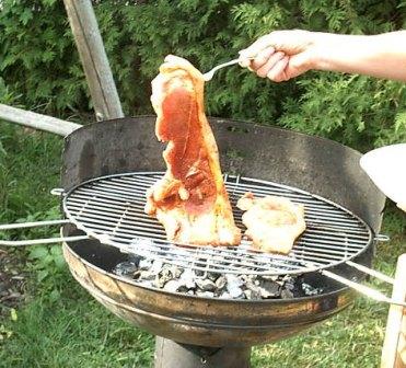 Holzfäller-Steak auf dem Grill